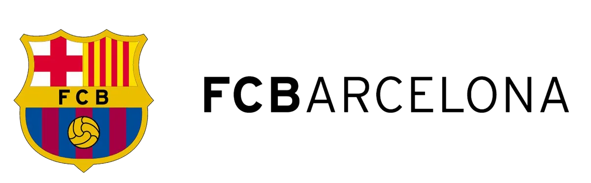 Logo + écriture FC Barcelona
